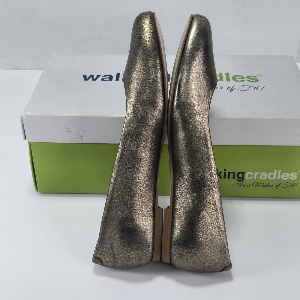 Walking Cradles Metallic Leather Ballet Flats - Women's Size 6 1/2 6.5 - Picture 6 of 12